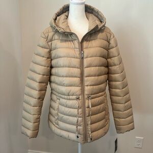 Lauren by Ralph Lauren Women's Tan Puffer Jacket